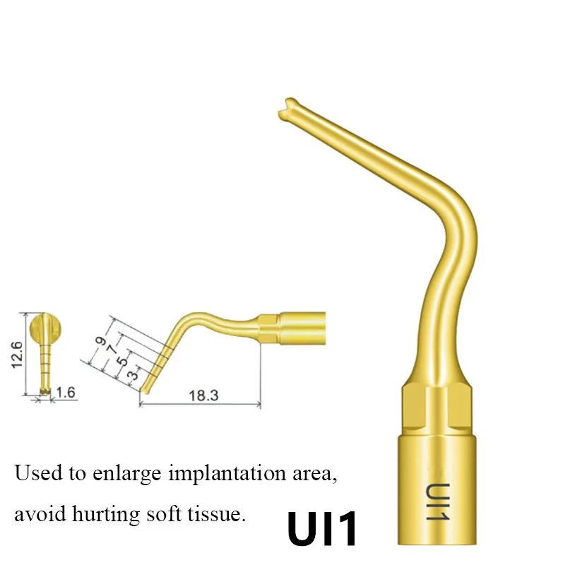 6 قطعة نصائح الأسنان بالموجات فوق الصوتية جراحة زرع عدة ل نقار الخشب Mectron Piezosurgery القاطع أدوات العظام جراحة Piezotome