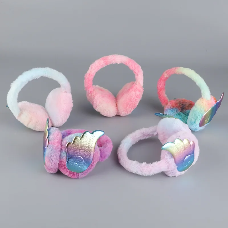 Earmuffs Warm Winter Girls Korean Version Cute Wings Children Children Girls Winter Earmuffs Warm Earmuffs