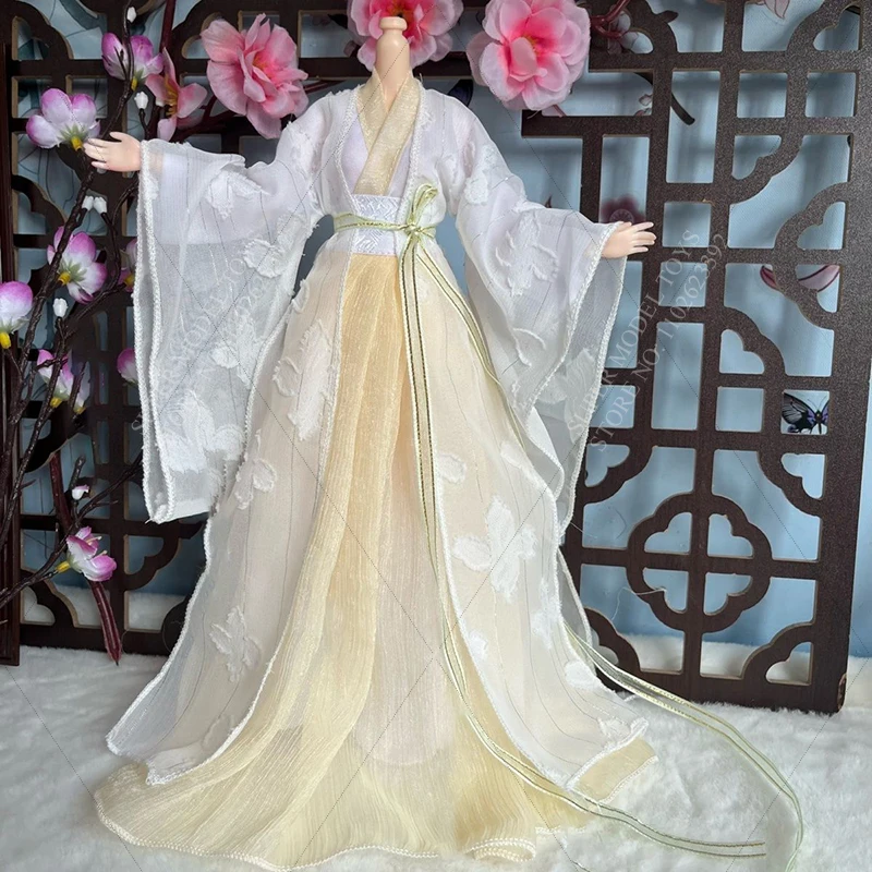 In Voorraad 1/6 Schaal Vrouwen Soldaten Kleding Accessoire Hanfu Chinese Oude Stijl Kostuum Voor 12-Inch Actie Figuur Pop