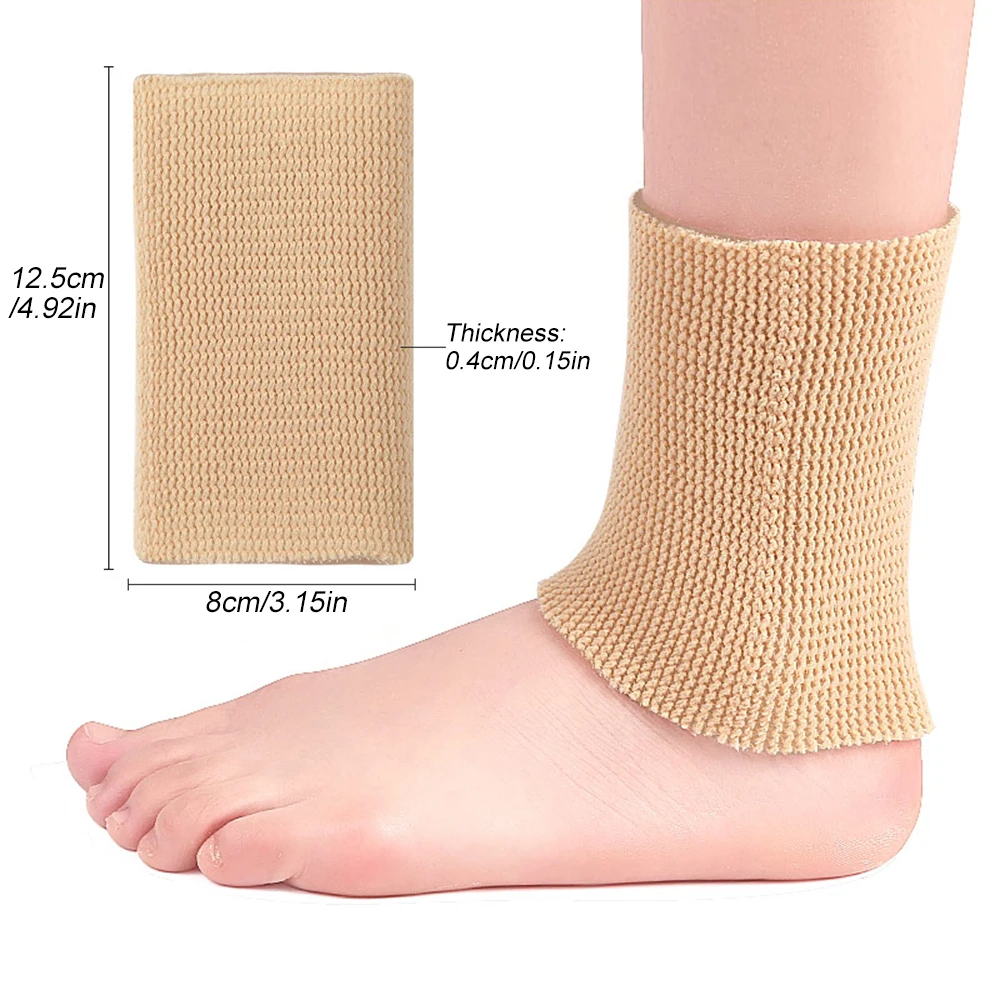 1Pcs Ankle Sleeves Brace Silicone Gel Moisture Heel Spa Socks Nursing Anti-dry Anti-crack Foot Pad Protect Skating Roller Riding