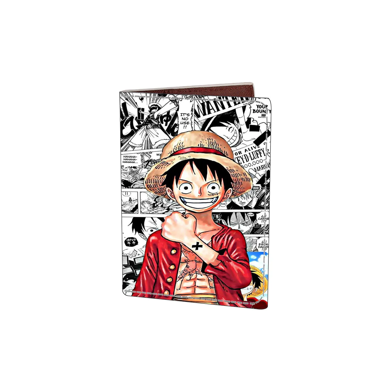 One Piece Possport Cover Luffy Cartoon Anime PU Outdoor Travel Passport Case for Women Men Document ID Card Holder Unisex