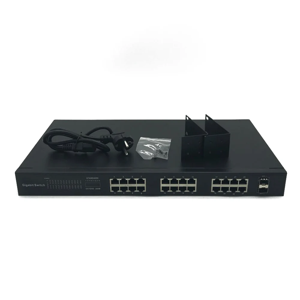 Original New 24 Port Poe Switch With The Best Price All Gigabit Switch Poe 24 Ports 10/100/1000mbps