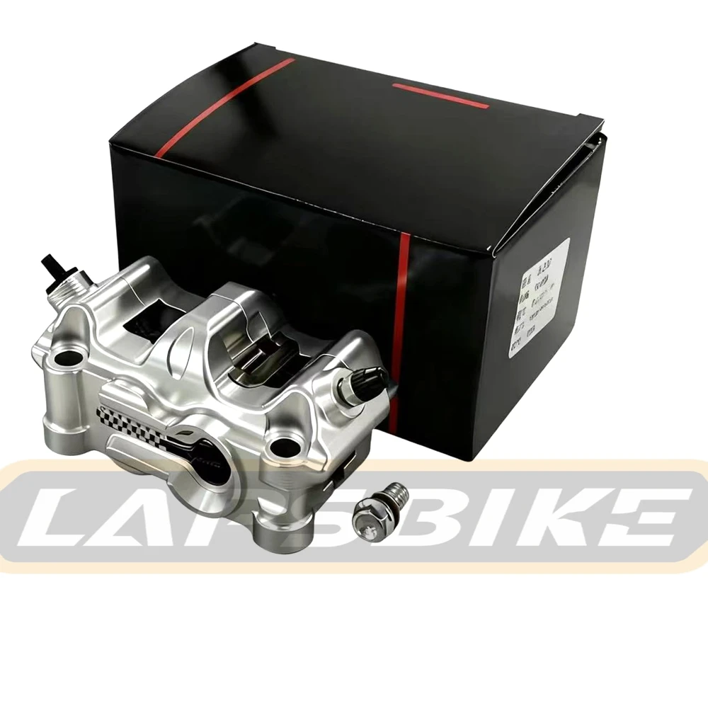 Universal Motorcycle Modified CNC 100mm Lock Point 4-piston Brake Caliper For Yamaha Honda Kawasaki Suzuki Ducati BWS RSZ Niu view 2