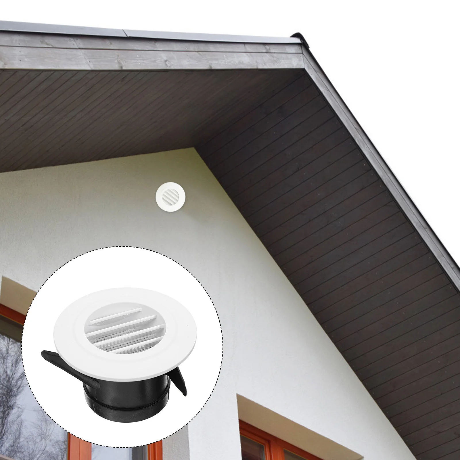 내구성 있는 실내 원형 에어벤트 커버 에어컨 배기구 소핏 벤트 루버 메쉬 스크린 가정용 욕실 주방용