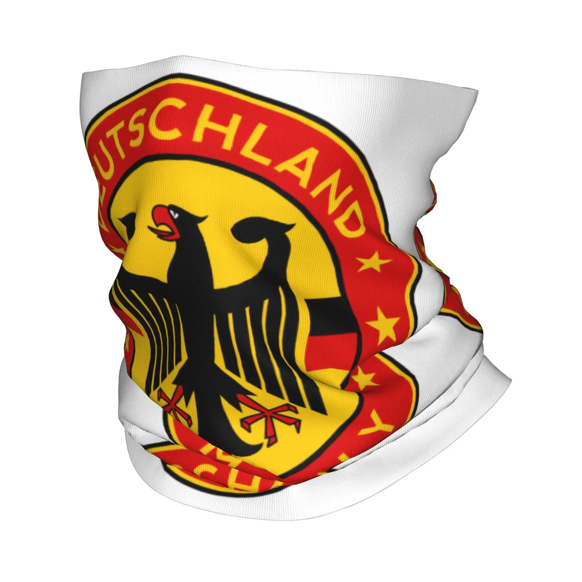 German Eagle Coat Of Arms Flag Neck Gaiter Women Men UV Face Shield Winter  Bandana Scarf for Ski