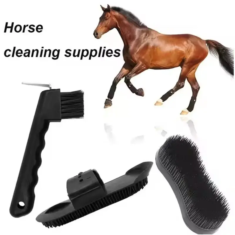 【SPECIAL】5-Piece Horse Grooming Kit Complete Care Set With Comb Body Brush Hoof Pick & More For Horses Ponies view 3