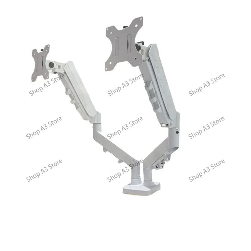 Monitor dual-screen one-to-two monitor bracket, free punching table clip, perforated display bracket