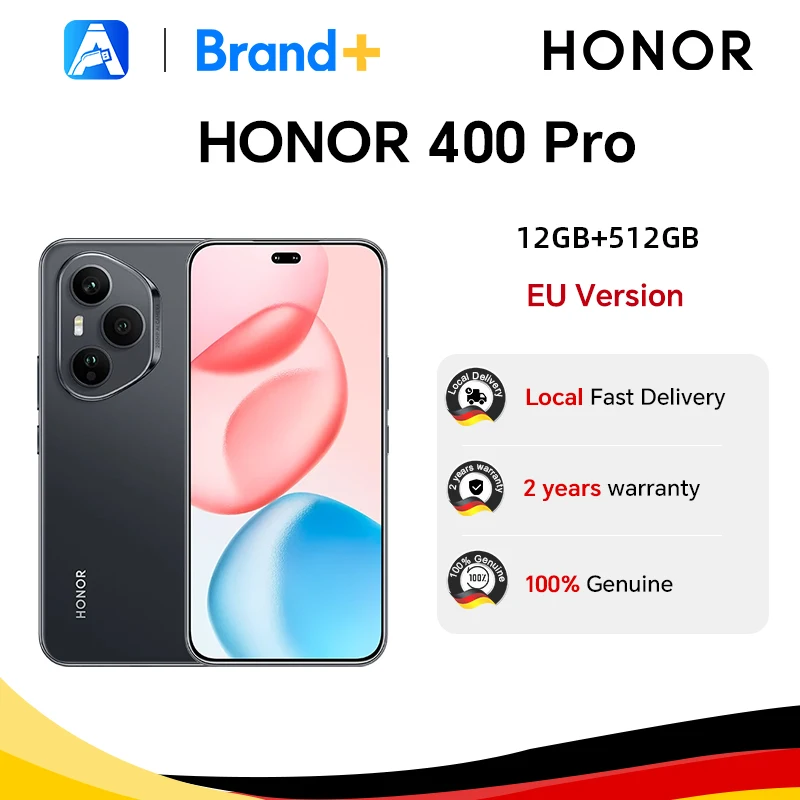 HONOR 400 Pro 5G, Versión EU, Teléfono Inteligente 5G, Cámara Principal IA Ultraclara de 200MP, Qualcomm Snapdragon 8 Gen 3, Batería de 5300mAh