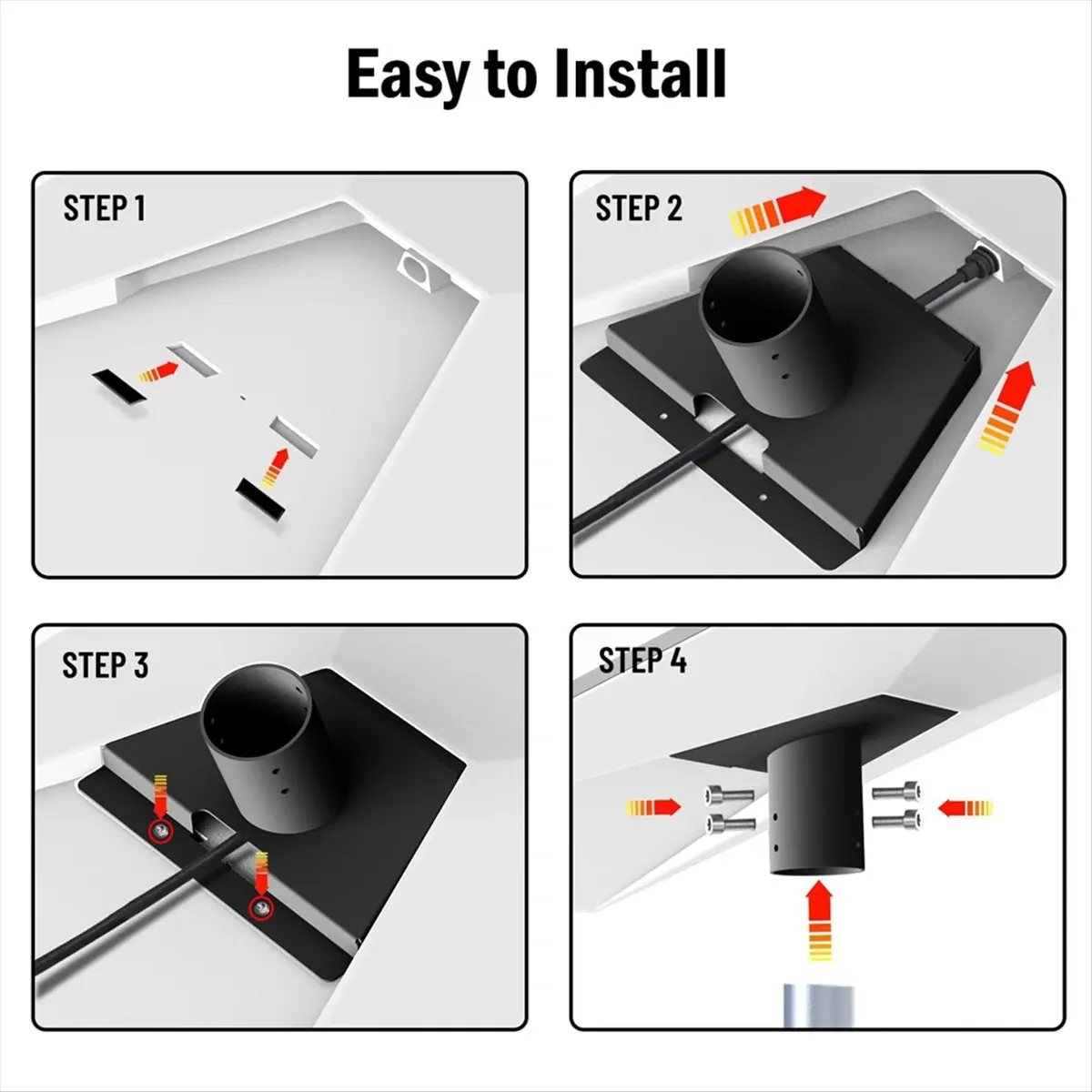 【ELEVATE LIFE】Pole Mount Kit Mount Bracket Adapter for V3 Pipe Adapter for GEN3 Standard Antenna V3 Bracket Antenna