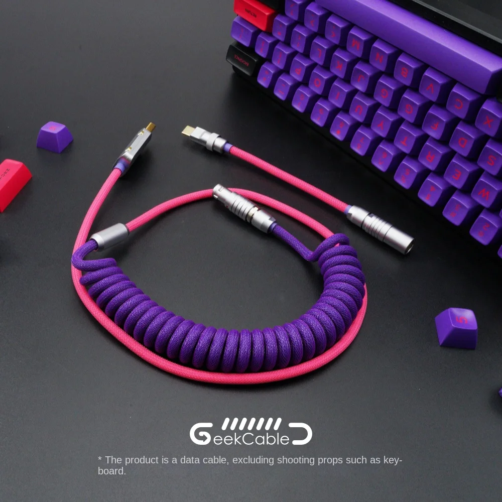 Type-C/Mini-USB/Micro/PH/XH/EH Spot GeekCable customized mechanical keyboard data line MelGeek keycap line mojo60 ghost