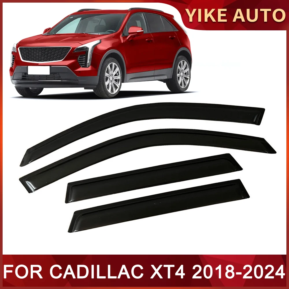 

Window Visor for CADILLAC XT4 2018-2024 Weathershied Door Visor Wind Sun Rain Guards Side Window Wind Deflectors Auto