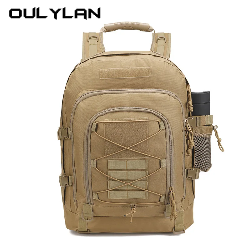 

Oulylan Men Camouflage Sports Shoulders Pack Large Capacity Durable Waterproof Backpack Outdoor Versatile Tactical Climbing Bags