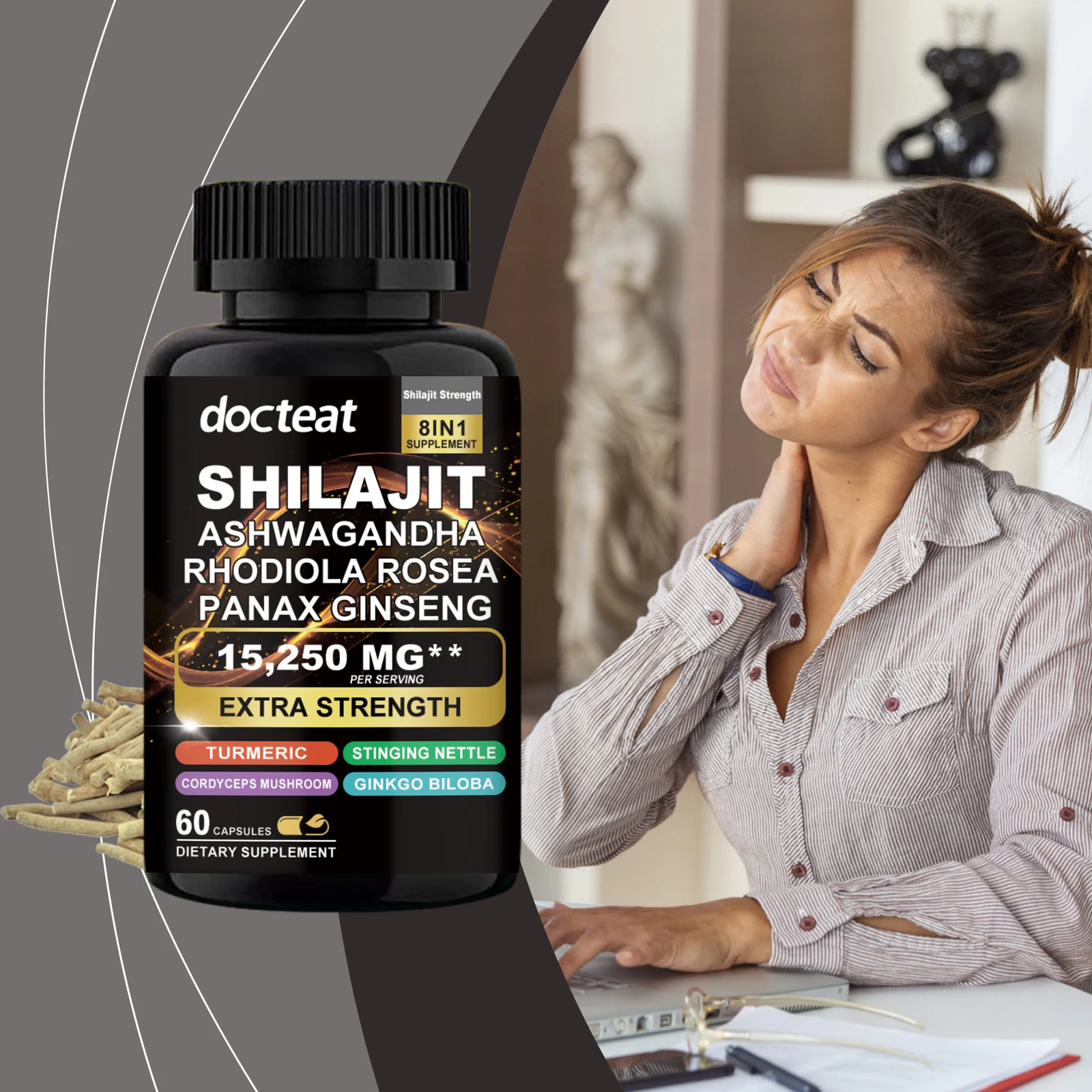 

Xilaizhi Pure Formula Дополнительные капсулы для ухода за телом повышают выносливость, снимают дискомфорт, общие благоприятия