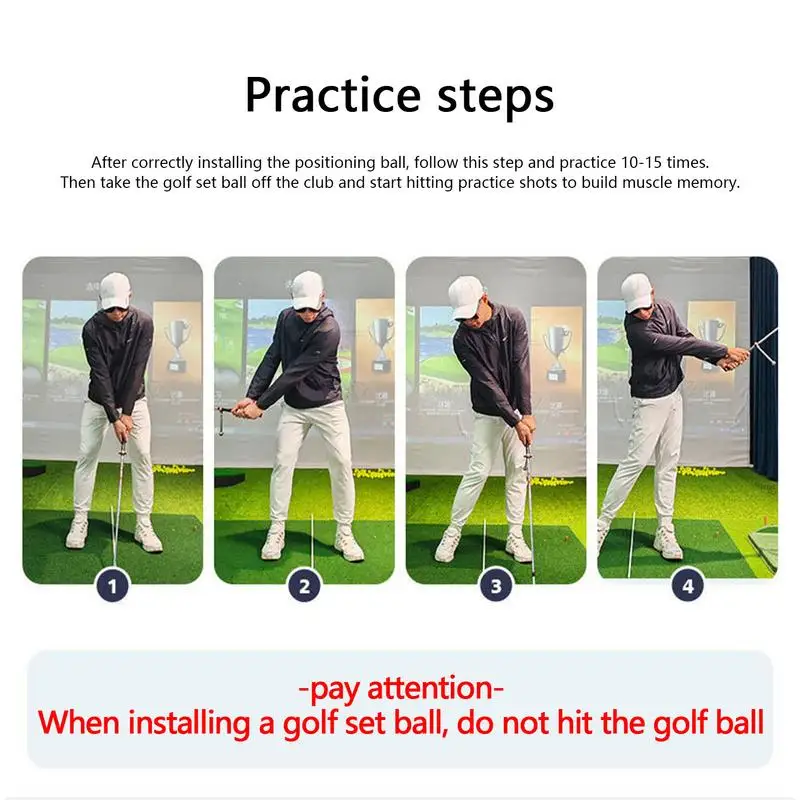 Swing Correcting Trainer Tool Portable Golf Training Aid To Improve Hinge Develop A More Consistent Swing Plane Posture