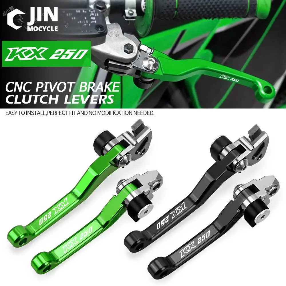 Pivot Motocross CNC Aluminum Handle Brake Clutch Lever dirt bike Brakes KX 250 FOR Kawasaki KX250 2000 2001 2002 2003 2004 2005