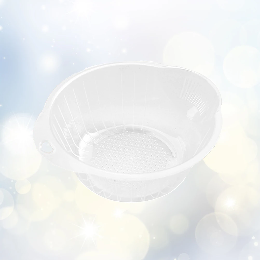 

1pc Plastic Rice Sieve Basin Set Rustproof Waterproof Washing Basket Fruit Vegetable Colander Kitchen Tool Storage Saver Hollow