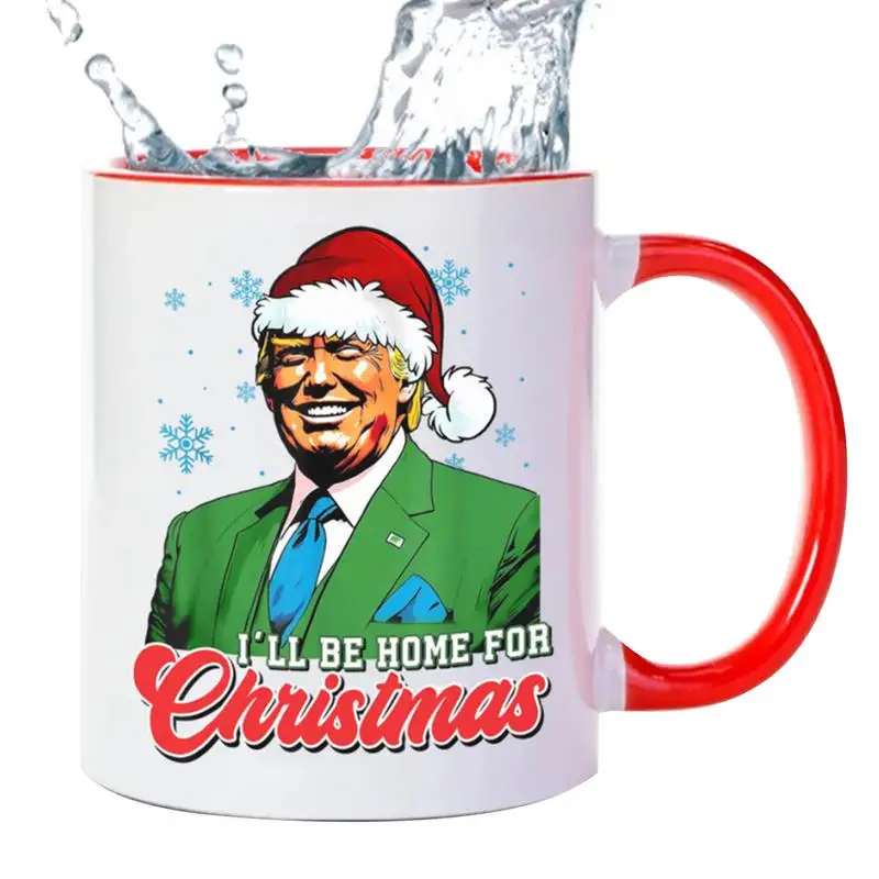 350ml Ceramic Coffee Tea Mug Donald Trumps 2024 Campaign Mugs Gift Cute Funny Drinking Mugs US President Holiday Tea Ceramic Cup