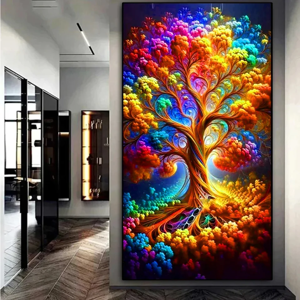 Yggdrasil Mythology Tree DIY Full Diamond Painting diamond Embroidery Cross Stitch Rhinestones Mosaic abstract painting decor