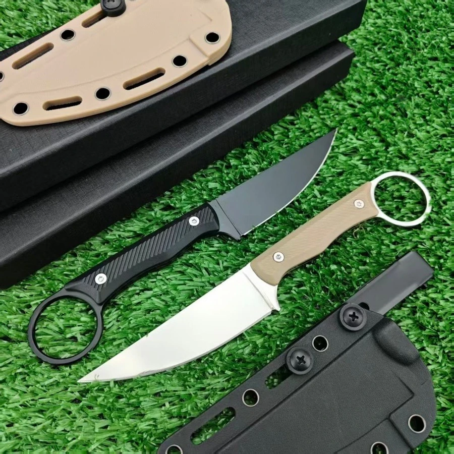 

Нож для охоты в джунглях с фиксированным клинком и рукоятью из нейлонового волокна, с кольцом для подвешивания, легкий, портативный, для кемпинга, карманный EDC-инструмент с ножнами K-типа