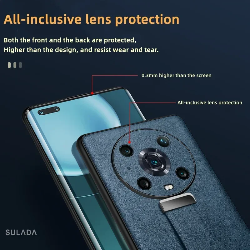 For Huawei Mate 50 Pro Case Magic4 SULADA tide cool bracket phone case suitable funda Mate 40 Pro  folding leather case