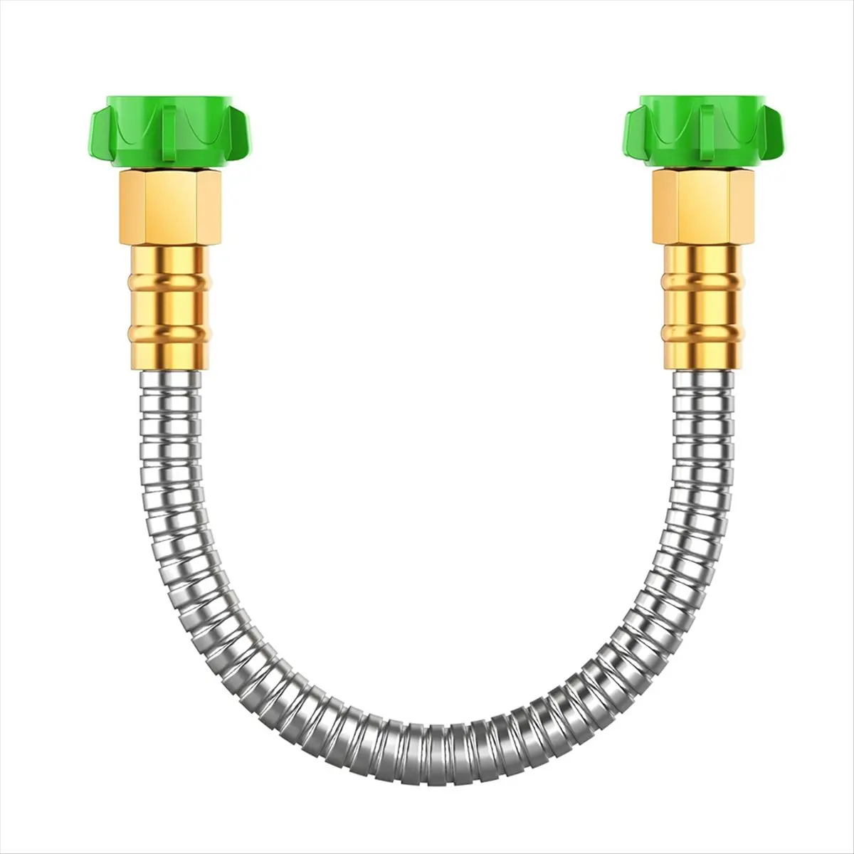 A64K Short Garden Hose 2 Ft with Female to Female Connector for Hose Reel, Outdoor Water Hose Extension Adapter