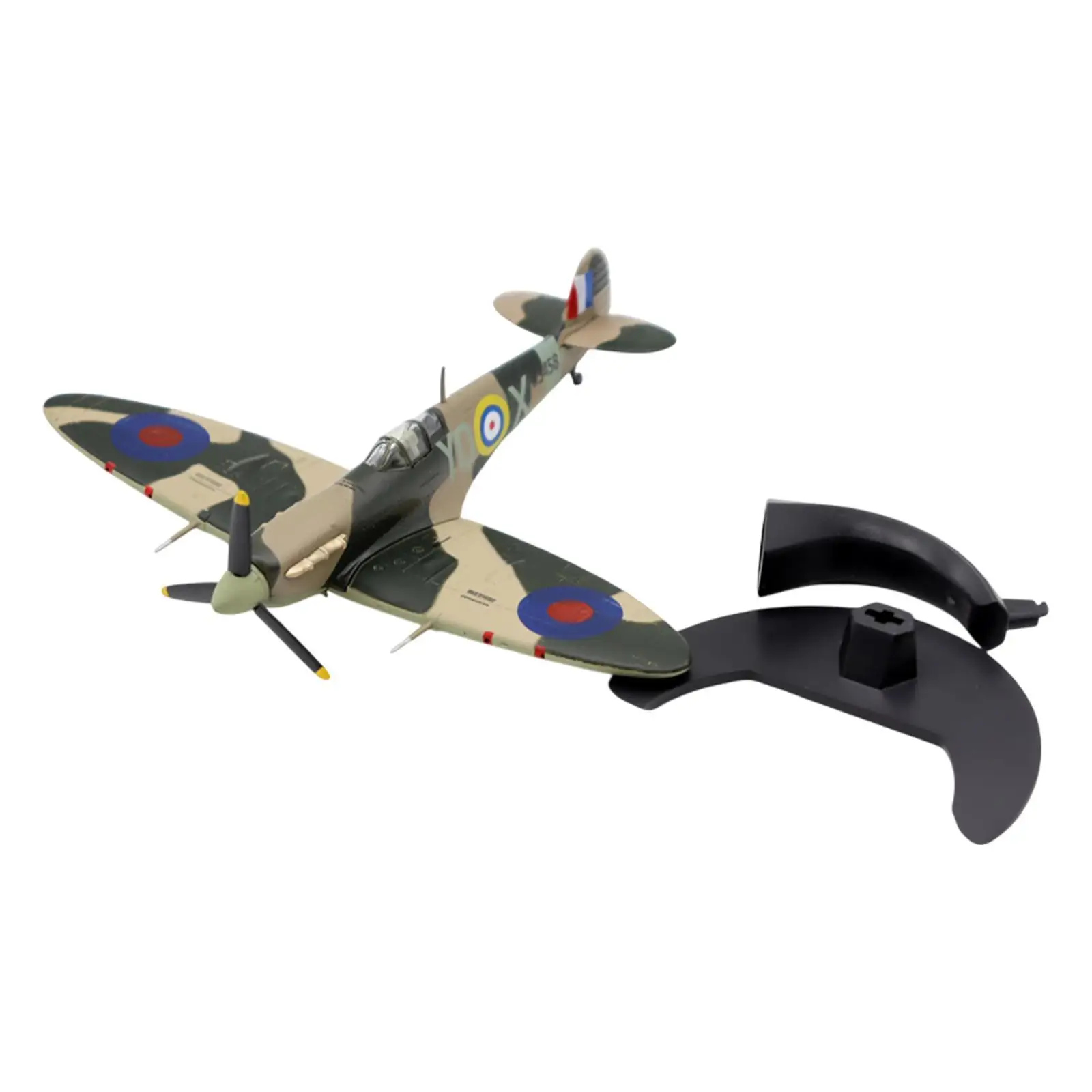 

Модель самолета-истребителя Spitfire из литого сплава в масштабе 1:72 с подставкой, съемной подставкой и съемным креплением для полки, подарок на день рождения, сувенир для вечеринки