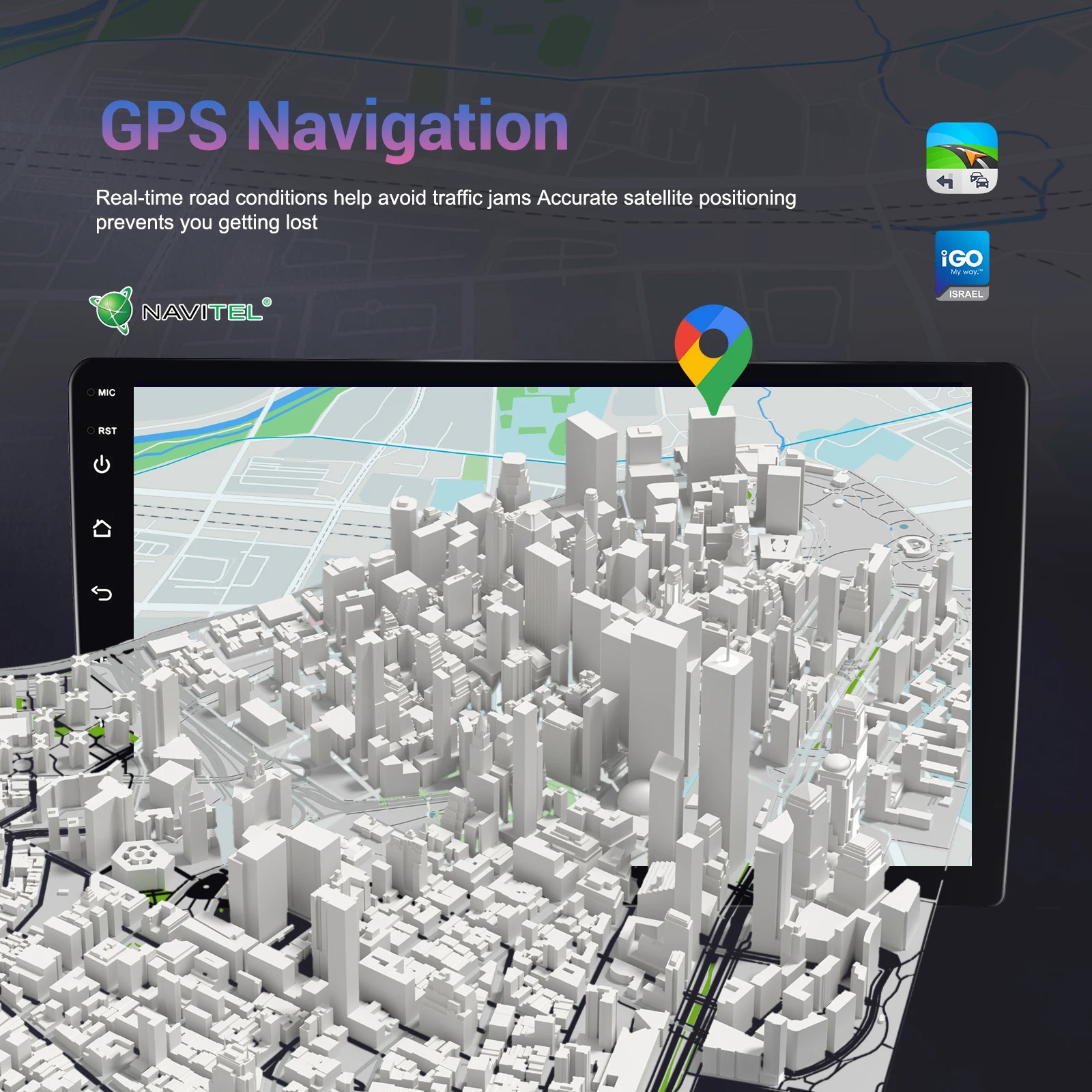 راديو سيارة أندرويد شامل Podofo ، مشغل وسائط متعددة ، مشغل سيارة ، مشغل سيارة ، DSP تلقائي ، صوت ، واي فاي ، نظام تحديد المواقع والملاحة ، 4 + 64G ، 7 "، 9" ، #4