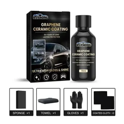 Revestimento Do Carro Líquido De Polimento, Cristal Hidrofóbico Banhado A Vidro, Revestimento Cerâmico De Grafeno, Cuidados De Pintura Dureza, Acessório Do Carro, 70ml