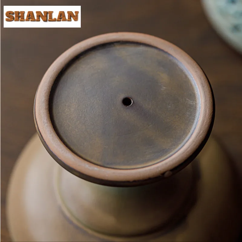 القديمة البرونزية اللون كرين عالية القدم حامل البخور البخور شلال البخور المزروعة مبخرة طقم شاي صيني الحرفية