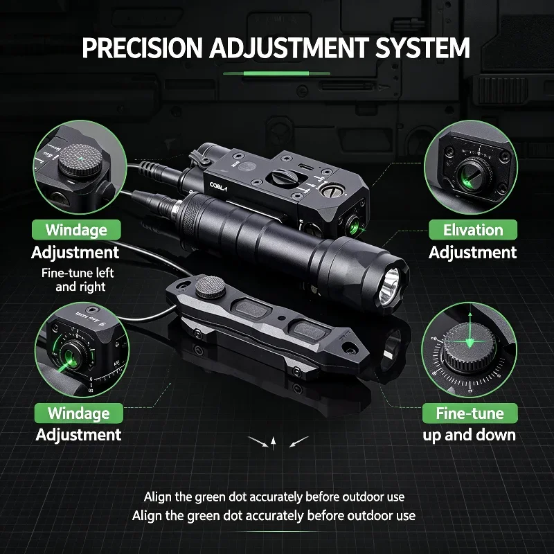 Compact Nylon CQBL Locating Sight Controllable Red Beam Fit Hobby Model Under Mount Rail Toy Supply