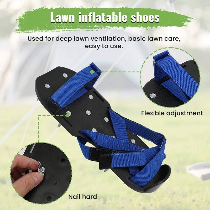 Lawn Aerator With  Fastener For Lawn Aeration Or As Screed Shoes Lawn Aerator Shoes As Perfect Aerator Lawn Tool