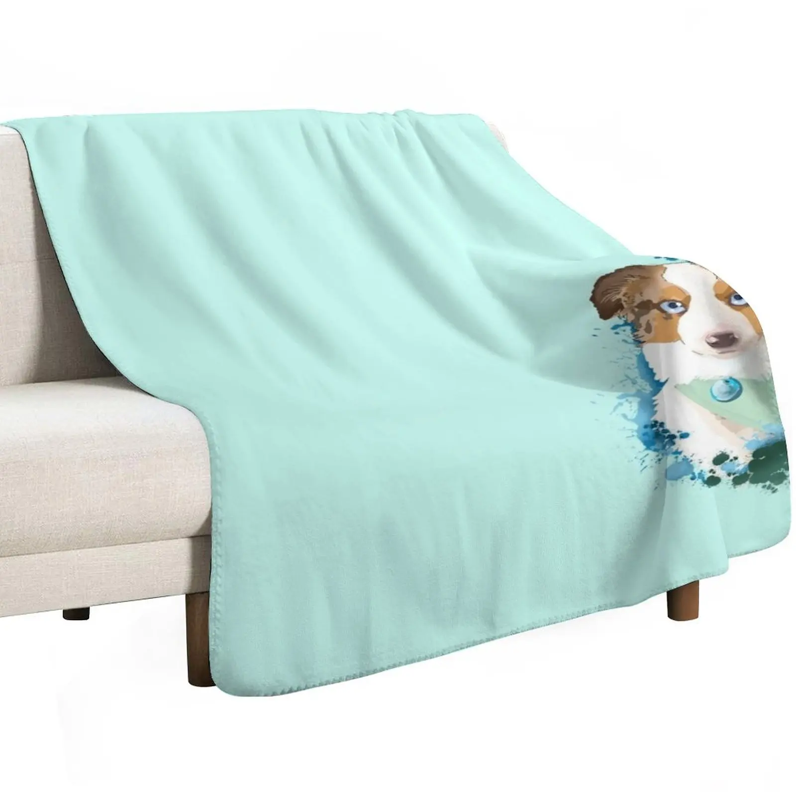 Miniature Australian Shepherd Throw Blanket Cute Blankets For Baby For Sofa Thin Camping for sofa christmas gifts Blankets