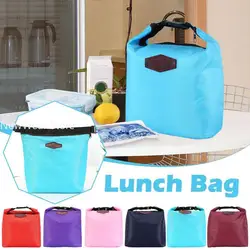 Saco de almoço com isolamento térmico Pano Oxford portátil Lancheira Térmica Saco de armazenamento Carry Picnic, Pacote de isolamento Tote, 1Pc