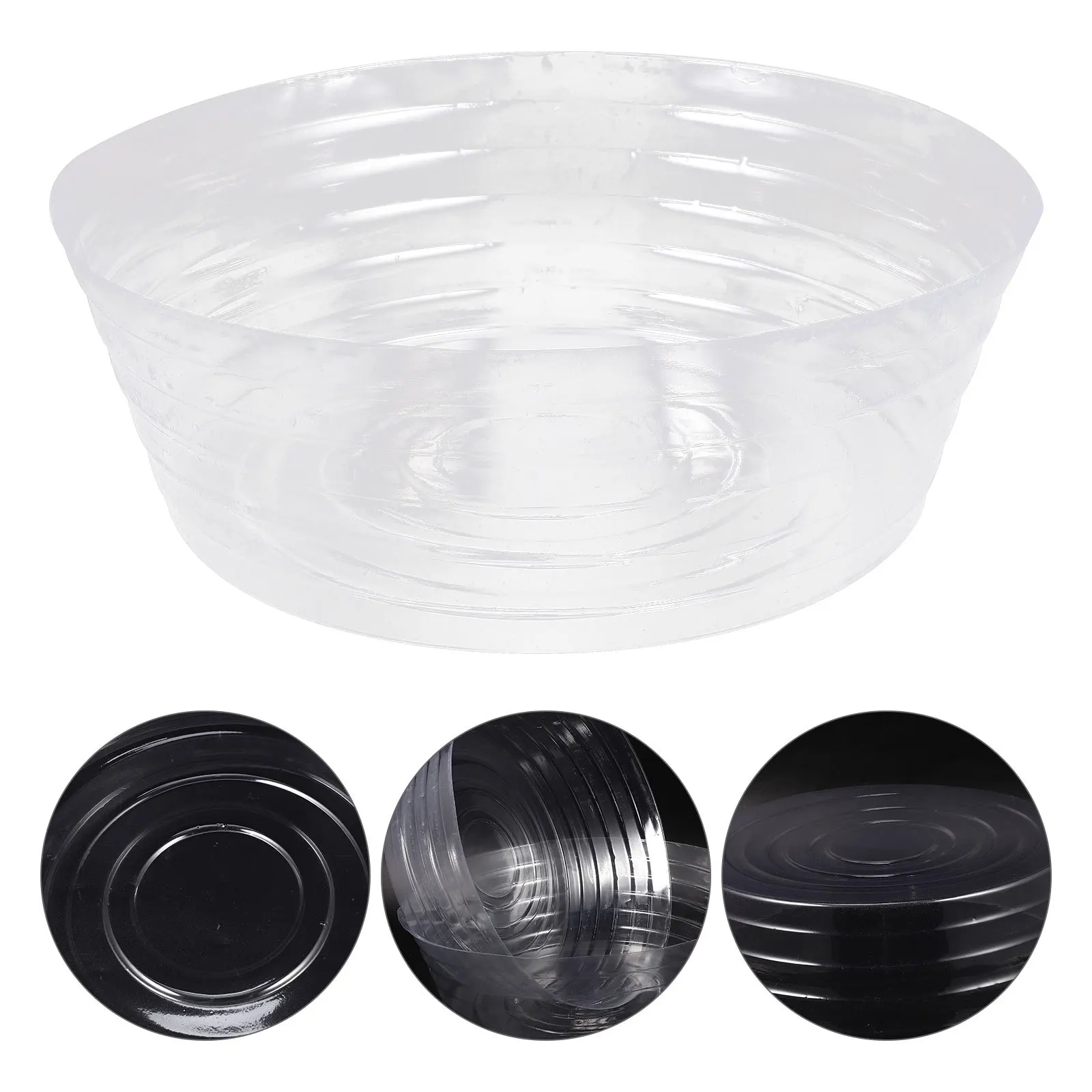 

6pcs Flower Pot Saucer Thickened Plant Tray For Indoor Outdoor Use Large Bonsai Planter Base Garden Drip Tray Clear Liner