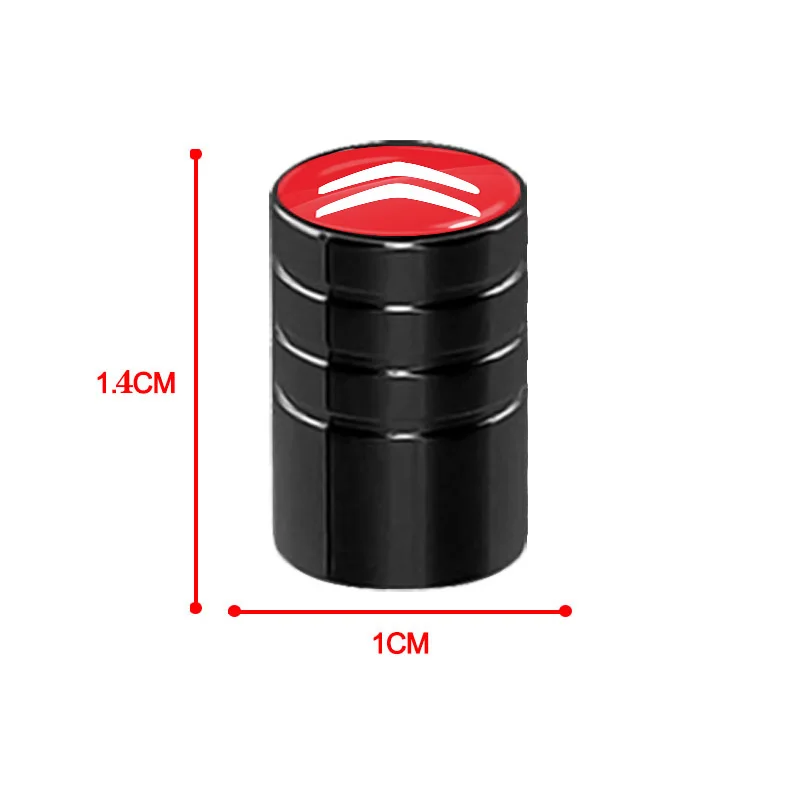4 шт. колпачки клапанов автомобильных колес, Модные металлические автомобильные аксессуары для Citroen C1 C2 C3 C4 C5 C6 C8 C4L DS3 DS4 DS5 LS DS6