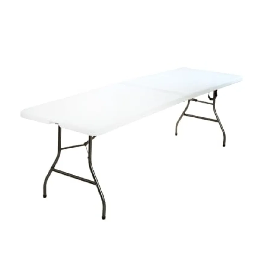 

FoldinHalf Banquet Table w Handle 8ft White