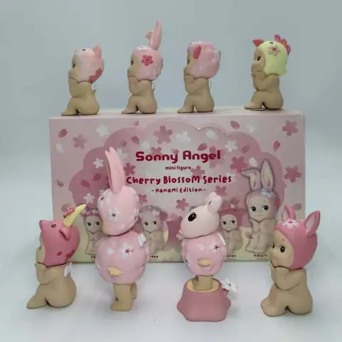 Sonny Angel Cherry Blossom Series Blind Box Toys Mystery Box Kawaii Lucky Cute Doll Decoration Collect Model Couple Gifts