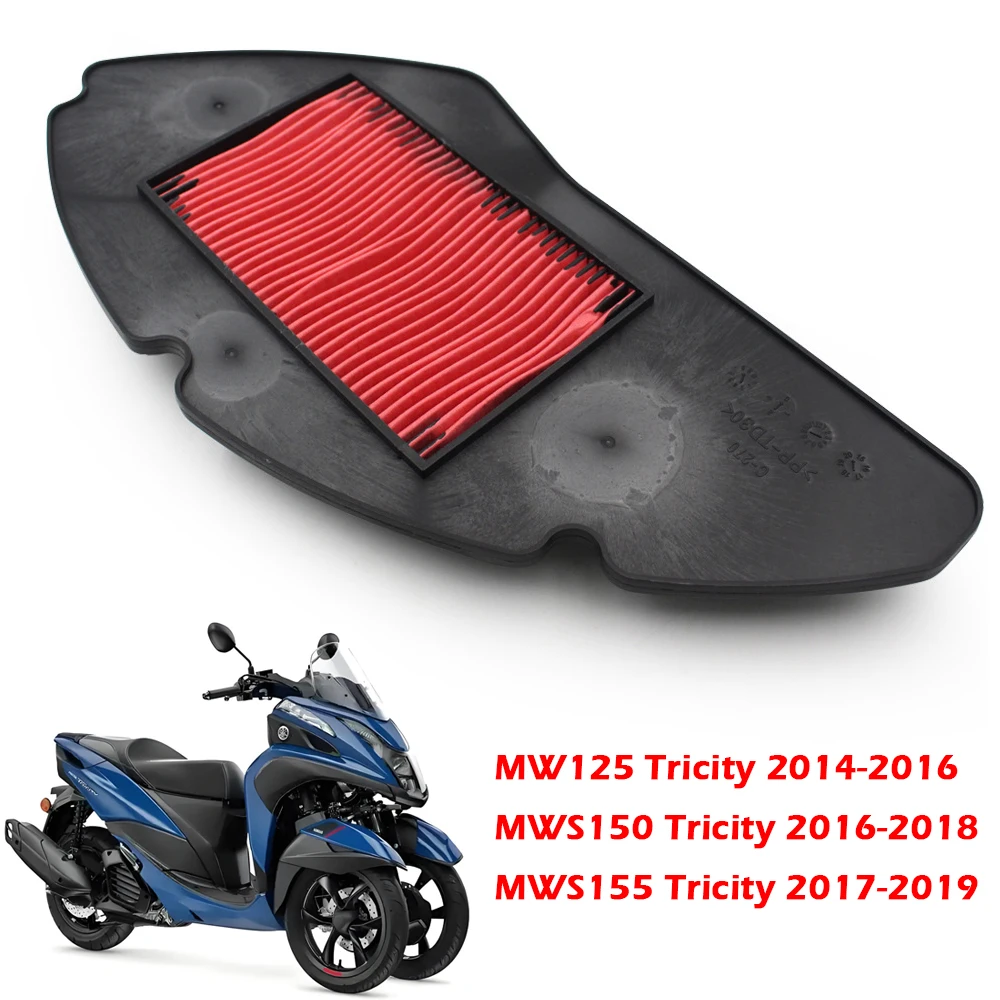 オートバイ交換用エンジンエアフィルタークリーナーエアインテークフィルターエレメントヤマハ-mw125-mws150-mws155-mws-150-155-トリシティ用