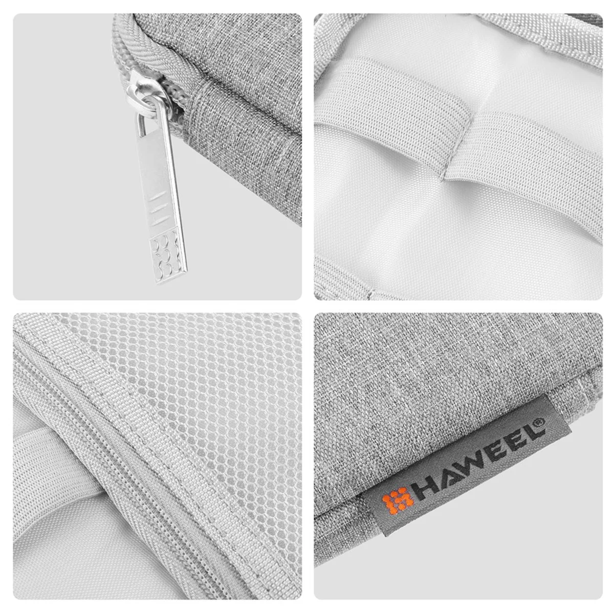 Practical Charger Cable Storage Bag Watch Band Organizer Box Earphones/U Disk/ Digital Cable Storage Case Bag Gray