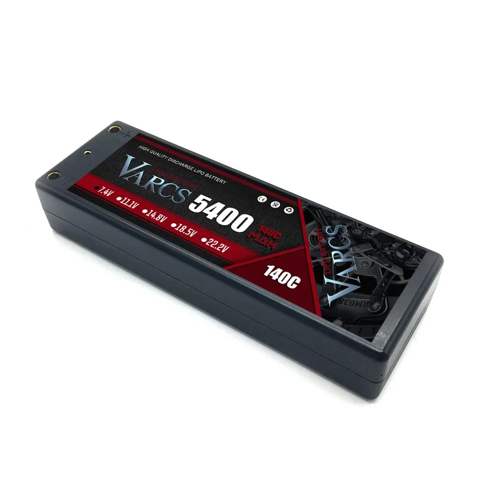 VARCS 2S 3S 4S Lipo Battery 5400mAh 140C with XT60 EC5 TRX T/DEANS XT90 XT150 Plug HardCase For 1/8 Buggy RC Car Boat Airplane