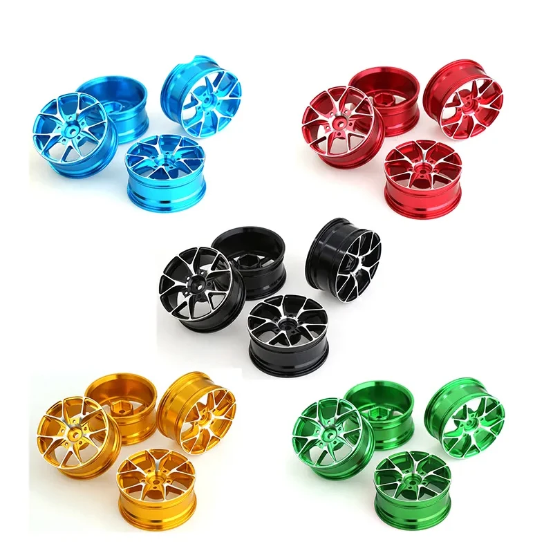 

4 Pcs Metal Touring Wheel Rim Hub Universal For 1/10 RC Car Drift On-Road Racing HSP Tamiya HPI Kyosho RedCat Sakura LC WLtoys