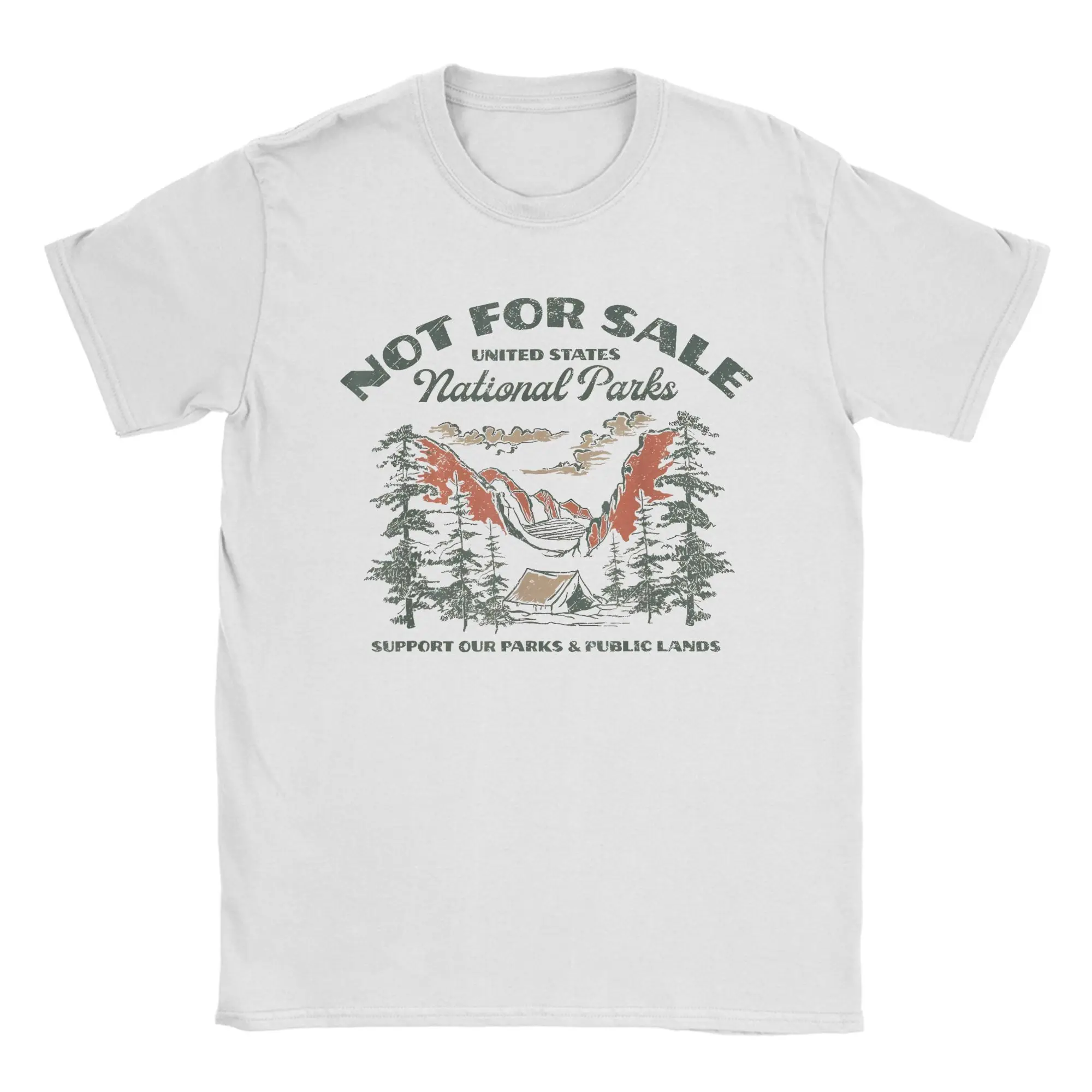 Protect Our National Park Retro  Not for Sale Support T-Shirts for Men Women Cotton Tee Shirt Crewneck T Shirt Big Size Clothes