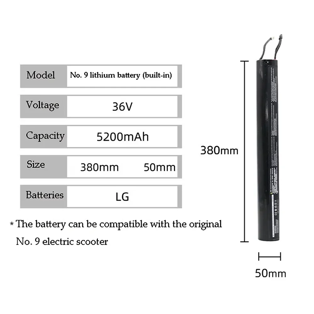 For Xiaomi Segway Ninebot ES1 ES2 ES4 E22 External Battery With Bracket or Built-in 36V 5200mah Lithium Battery pack