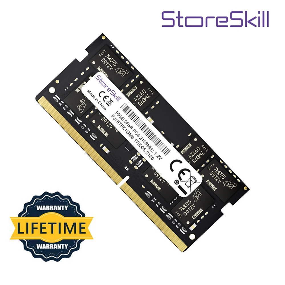 

StoreSkill Memoria RAM DDR4 Notebook 16GB 8GB 4GB 3200MHz 2133MHz 2400MHz 2666MHz 1.2V Laptop Memory