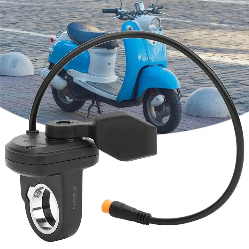 A64T 108X/L Left Finger Governor Thumb Throttle Electric Speed Adjustment Turnbuckle with Waterproof Connector for E-Bike