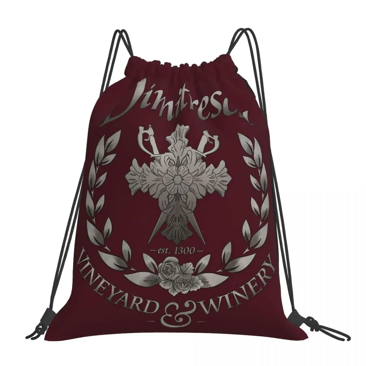 Рюкзаки с логотипом вина Dimitrescu, модные портативные сумки на шнурке, карманные сумки для обуви, сумки для книг, мужские и женские школьные сумки