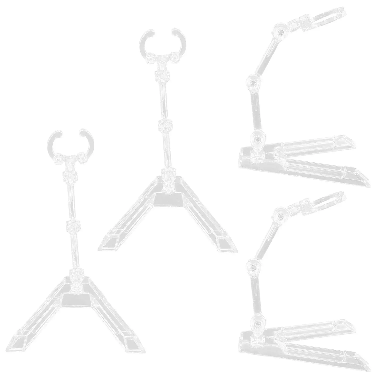 

4Pcs Plastic Figure Stand Easy Assembly Stable Desktop Display Rack for Action Figures Home Store Supermarket Display Accessory