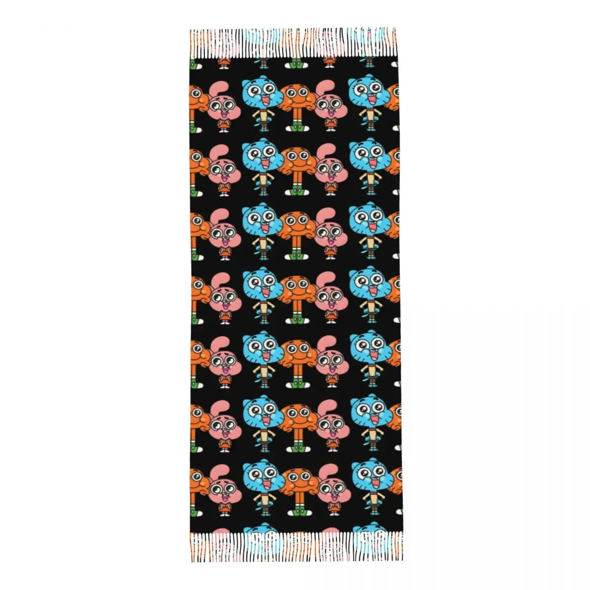 Darwin Game The Amazing World Of Gumball Scarf Tassel Scarves for Women Soft Warm Shawls and Wraps Large Fall Winter Shawl Wrap