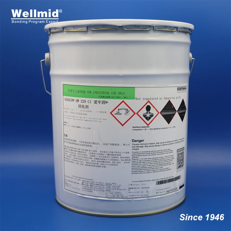 HARDENER HW229 with CW229 manufacture of electrically insulating components and use as electrical insulation for indoor medium