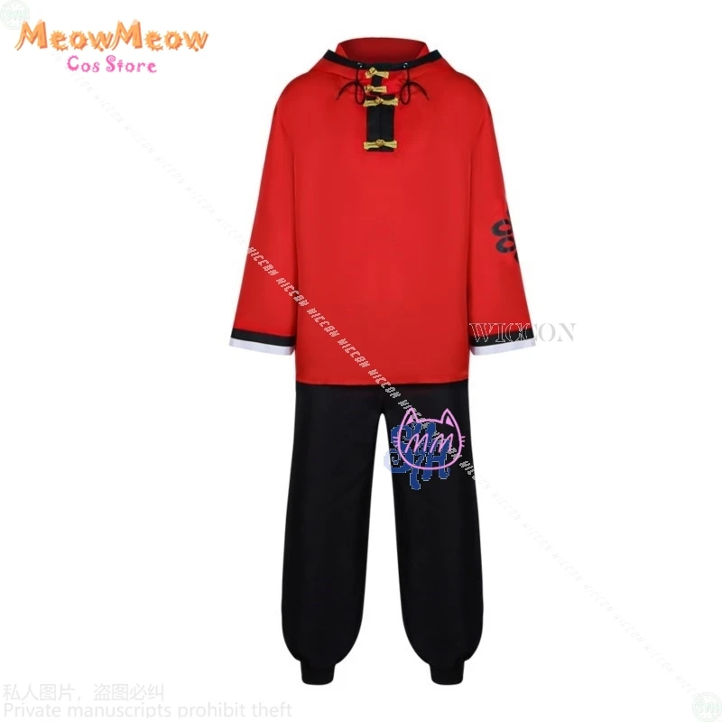 [MeowMeow Cos] أزياء أنيمي Gokurakugaiii التأثيرية ألما سترة حمراء وسراويل موضة فاسق Y2k موحدة باروكات للهالوين وعيد الميلاد Ro